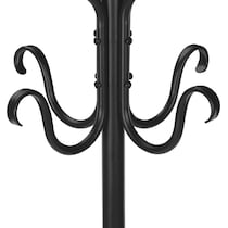 creswell black coat rack   