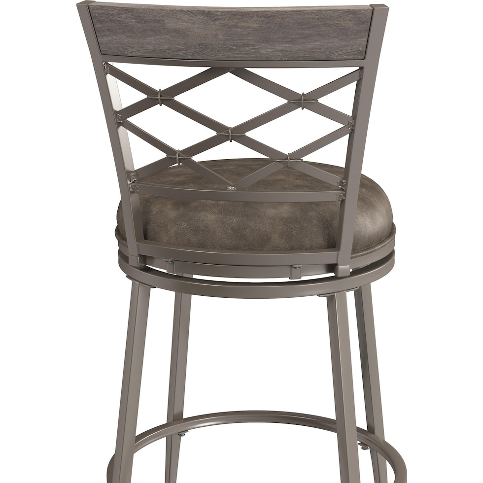 crisley pewter counter height stool   