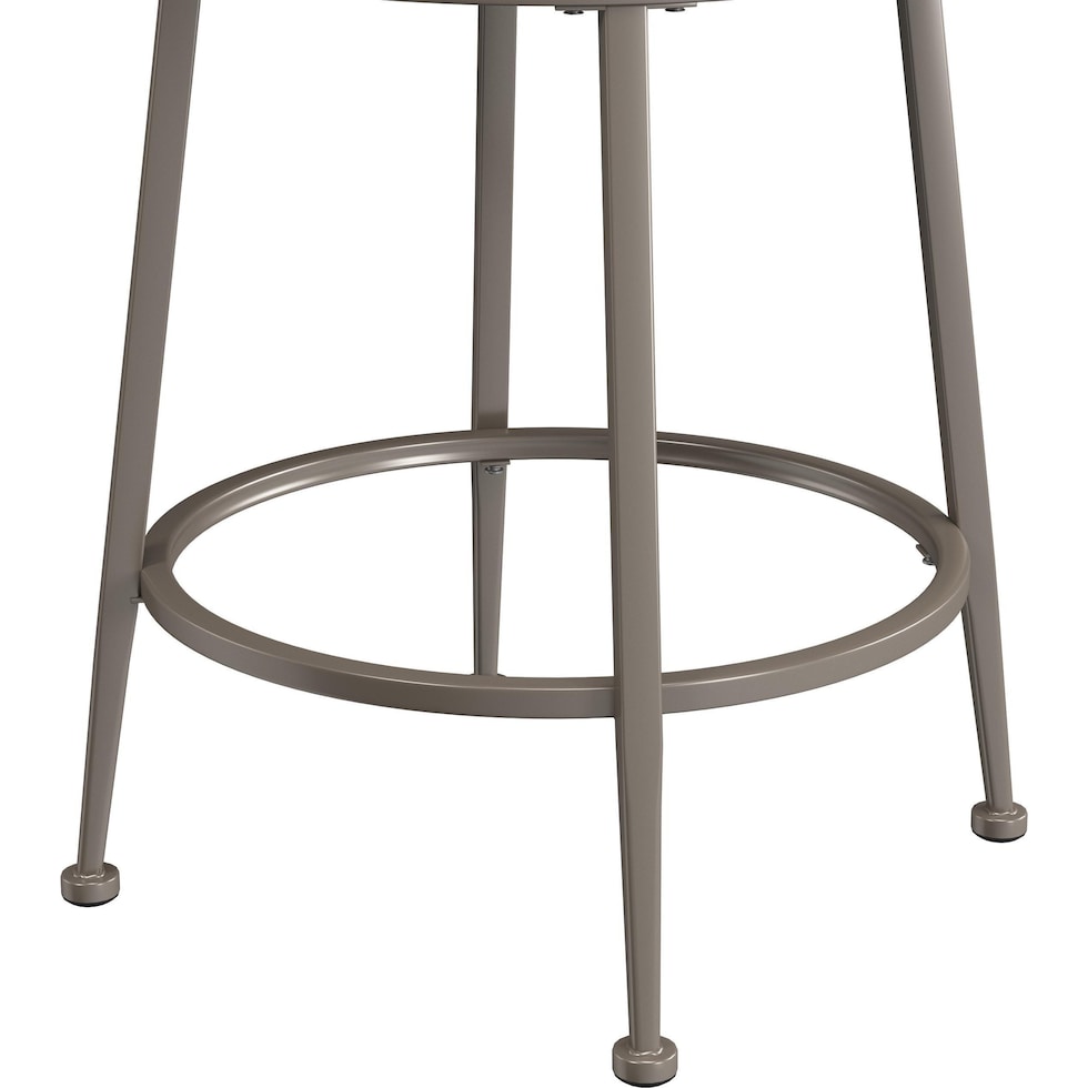 crisley pewter counter height stool   