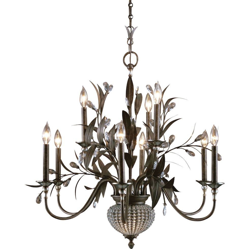 cristal de lisbon dark brown chandelier   