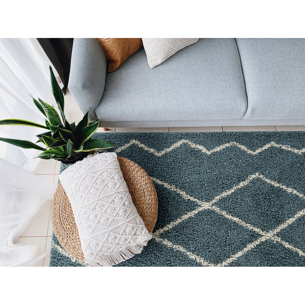 cristalino blue rug   