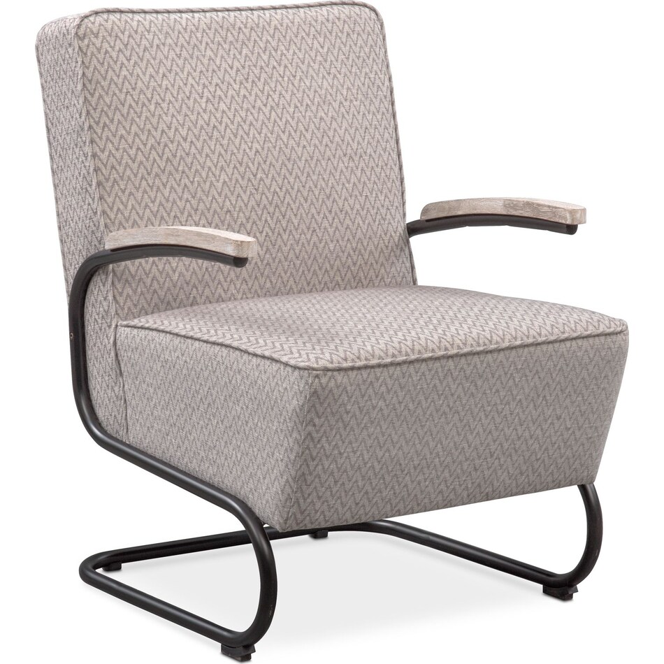 crosby gray accent chair   