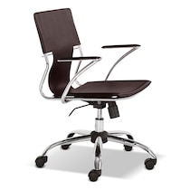 crowley brown office chair   