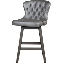crownly silver gray bar stool   