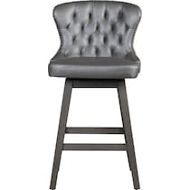 crownly silver gray bar stool   