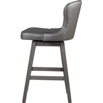 crownly silver gray bar stool   
