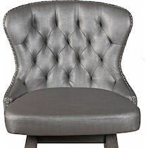 crownly silver gray bar stool   