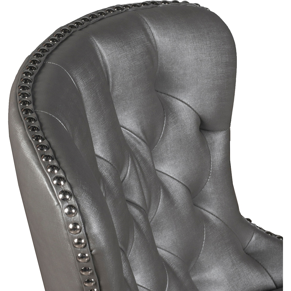 crownly silver gray bar stool   