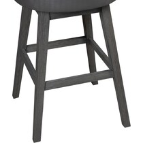 crownly silver gray bar stool   
