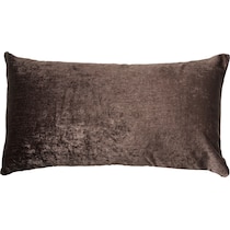 crush dark brown accent pillow   