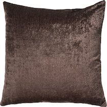 crush dark brown accent pillow   