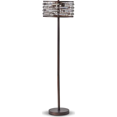 Crystal Bronze Floor Lamp