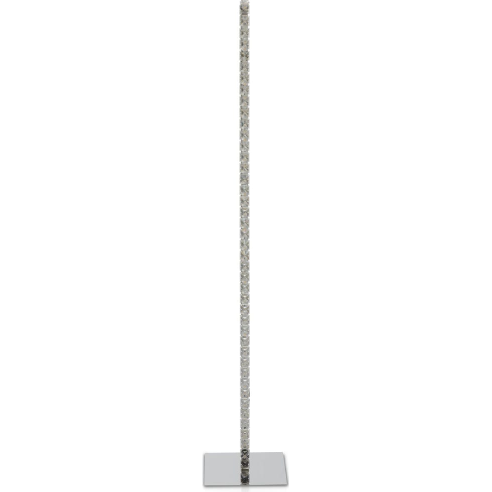 crystal rod silver floor lamp   