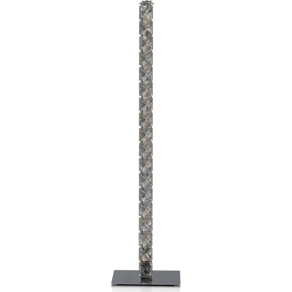 crystal rod silver table lamp   
