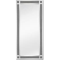 crystal mirrored floor mirror   