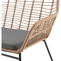 cumberland tan gray outdoor loveseat set   