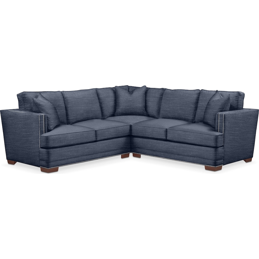 curious eclipse  pc sectional with left facing loveseat   
