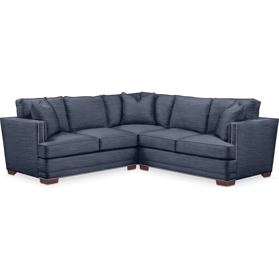 curious eclipse  pc sectional with right facing loveseat   