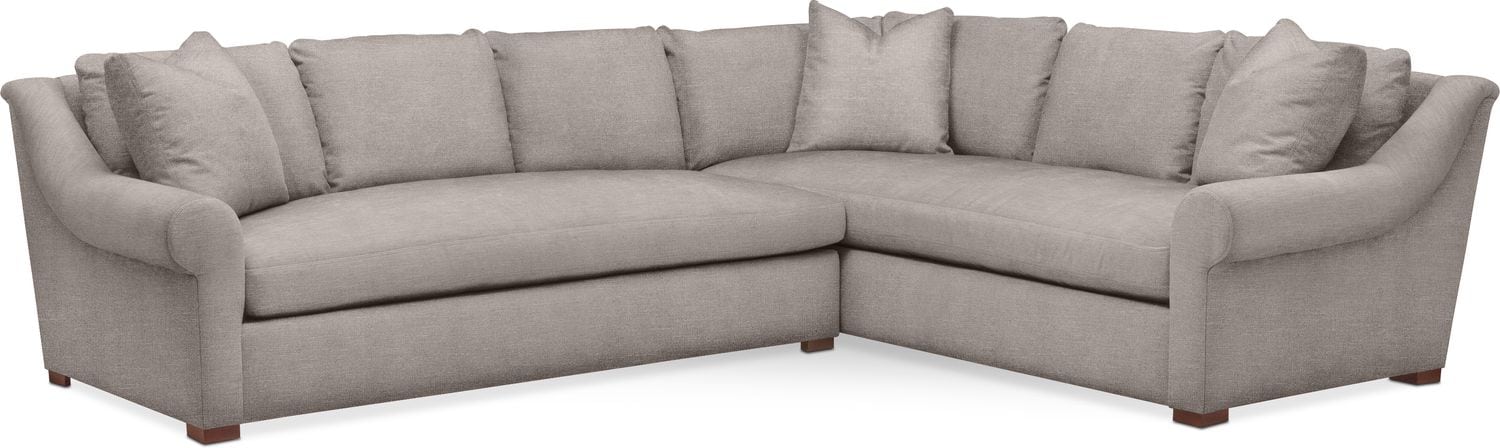 Asher 2-Piece Sectional with Left-Facing Sofa - Cumulus in Curious ...