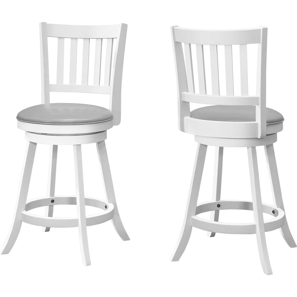 curtis white gray counter height stool   