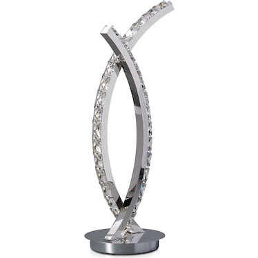 Curve Crystal 17'' Table Lamp
