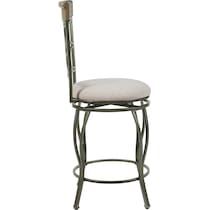 curves gray counter height stool   