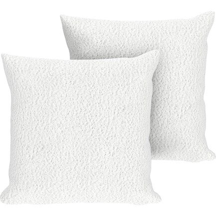 2-Pack Custom 20" x 20" Pillows - Bloke Snow