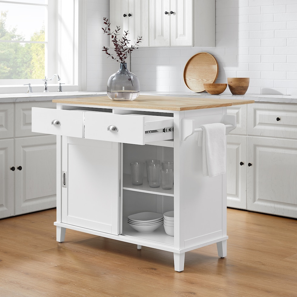 cutler white kitchen island   