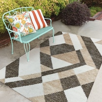 cybal dark brown outdoor area rug   