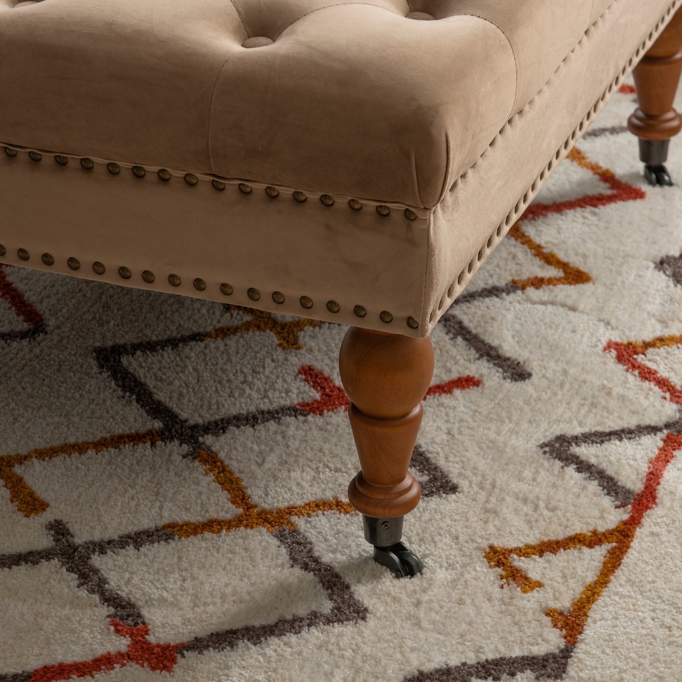 cynthia neutral ottoman   