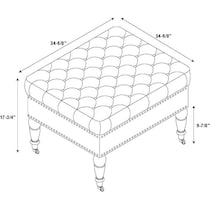 cynthia neutral ottoman   