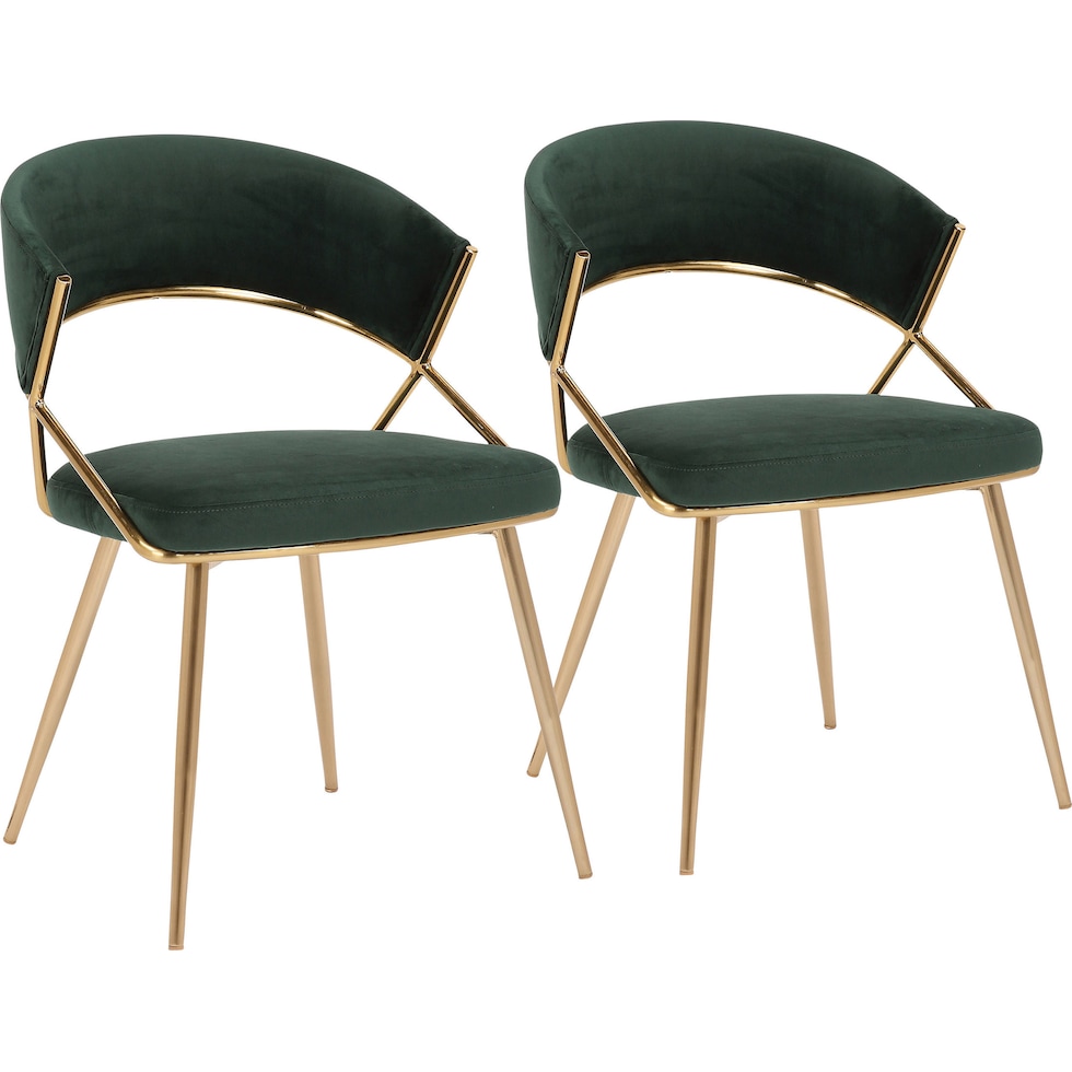 cyntia green chair   