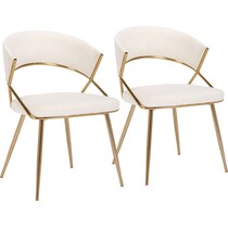 cyntia white  pack chairs   