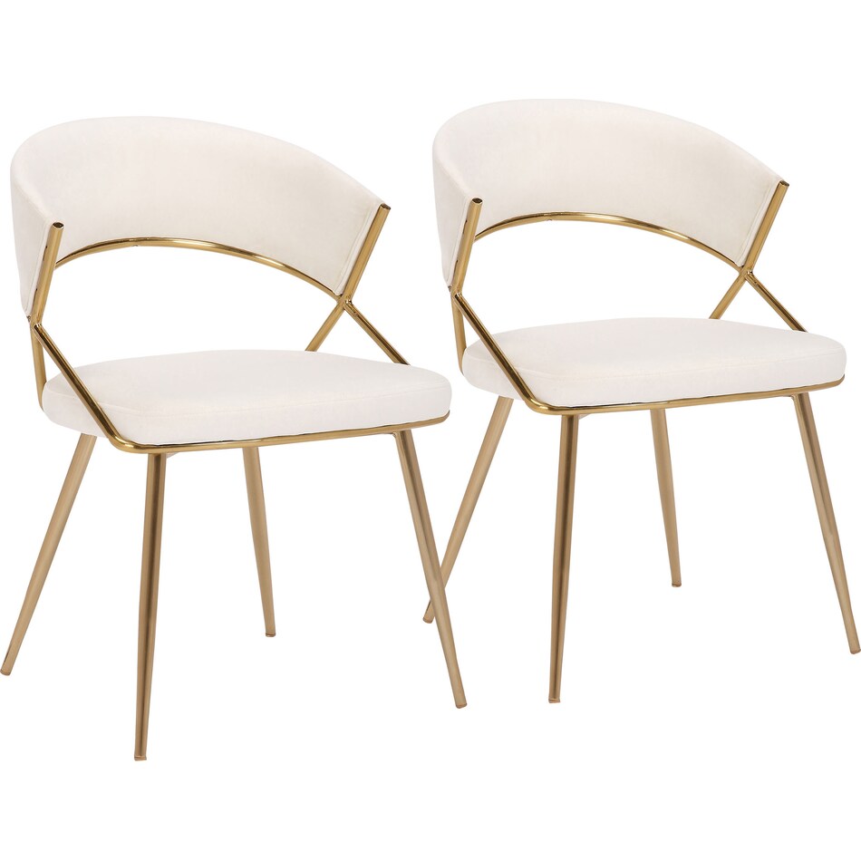 cyntia white  pack chairs   