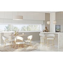 cyntia white  pack chairs   