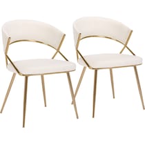 cyntia white chair   