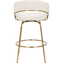 cyntia white counter height stool   