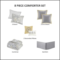 cyrene yellow king bedding set   