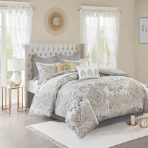 cyrene yellow queen bedding set   
