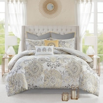 cyrene yellow queen bedding set   