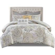 cyrene yellow queen bedding set   