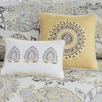 cyrene yellow queen bedding set   
