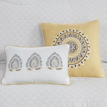 cyrene yellow queen bedding set   