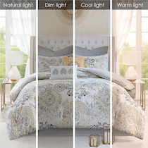 cyrene yellow queen bedding set   