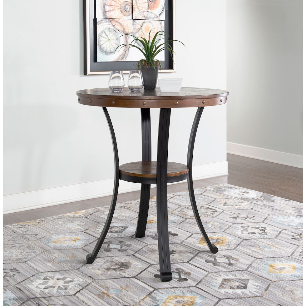 cyril black adjustable bar table   