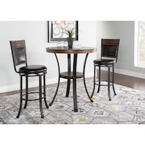 cyril dark brown  pc bar set   