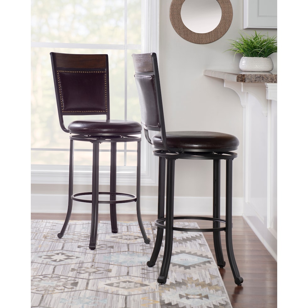 cyril dark brown  pc bar set   