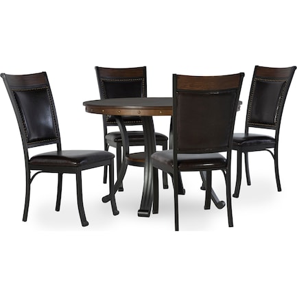 Cyril Dining Table and 4 Dining Chairs