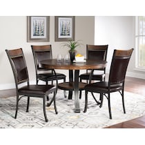 cyril dark brown  pc dining room   