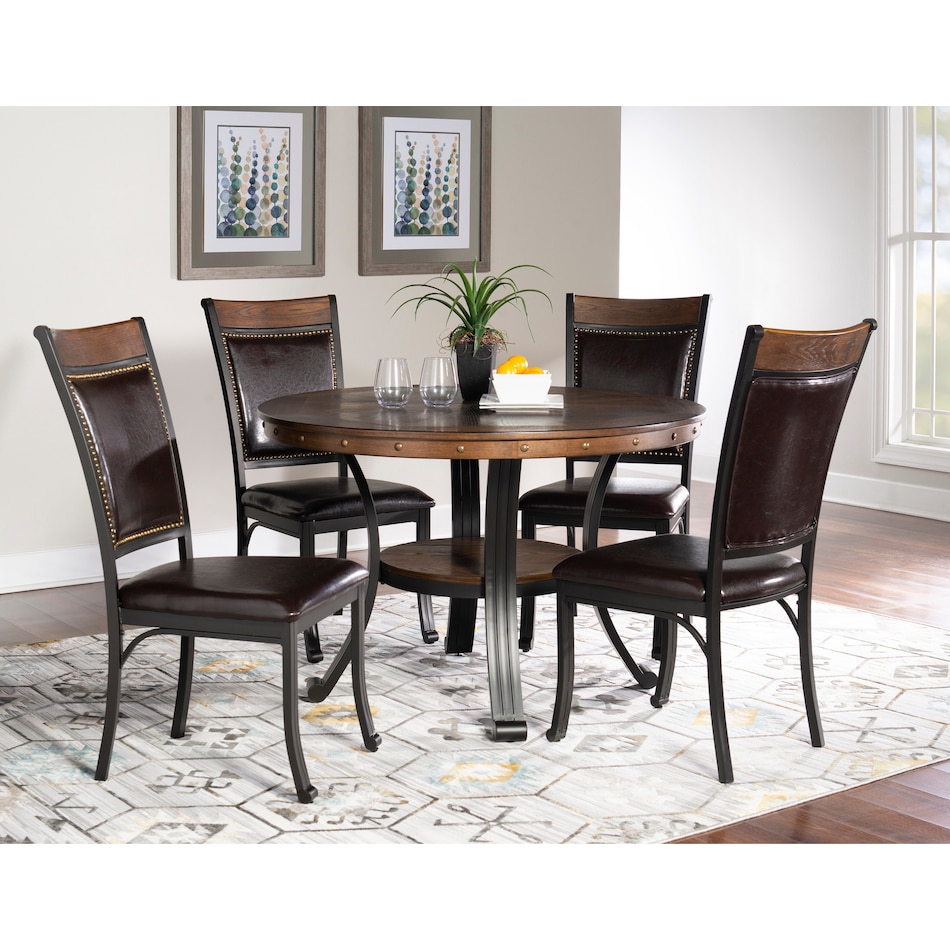 cyril dark brown  pc dining room   